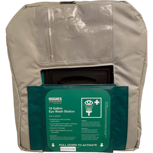 Enveloppe isol&eacute;e pour douche oculaire de 16 gallons aliment&eacute;e par gravit&eacute; Pronet Distribution