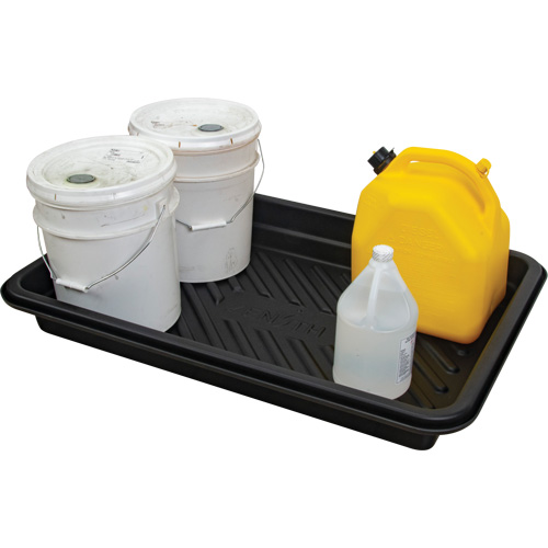 Plateau pour les d&eacute;versements, 24" lo x 36" la x 4,5" h, Cap. de d&eacute;versement 18 gal. US Pronet Distribution