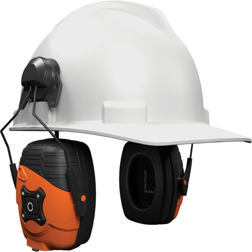 Safety Orange Link 2.0 Bluetooth Earmuffs, Cap Mount Style, 21 dB Pronet Distribution