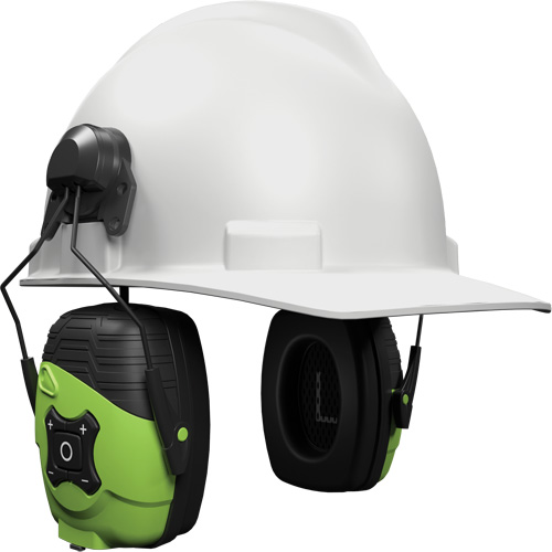 &eacute;couteurs Bluetooth Link Aware vert s&eacute;curit&eacute;, Style Fixation pour casque, 21 dB Pronet Distribution