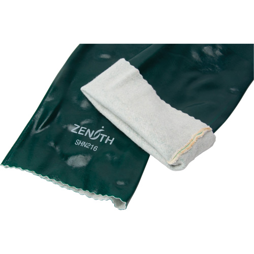 Double Dipped Green Gloves, 18" L, PVC, Cotton Jersey Inner Lining, 70-mil Pronet Distribution