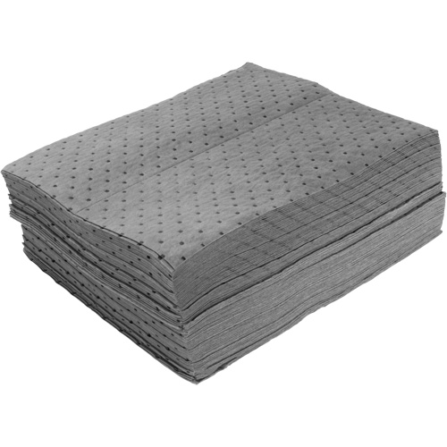 Bonded Sorbent Pads, Universal, 15" x 19", 12 gal. Absorbancy Pronet Distribution