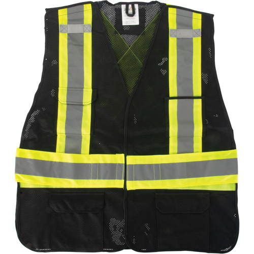 Veste d'arpenteur conforme aux normes de la CSA, Noir, Moyen, Polyester Pronet Distribution