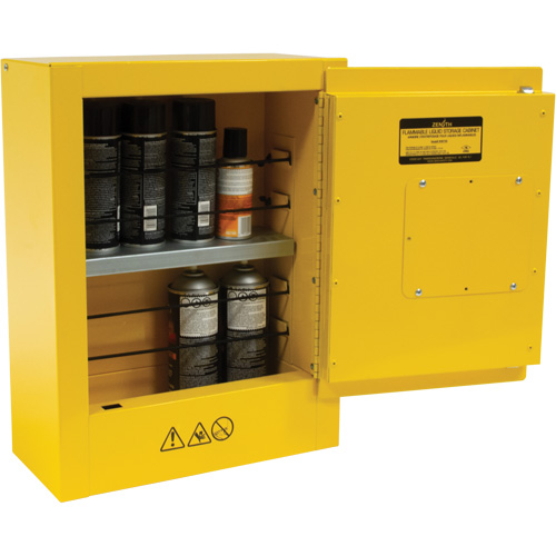 Armoire de s&eacute;curit&eacute; miniature pour produits inflammables, 2 gal., 1 Porte(s), 17" La x 22" h x 8" p Pronet Distribution