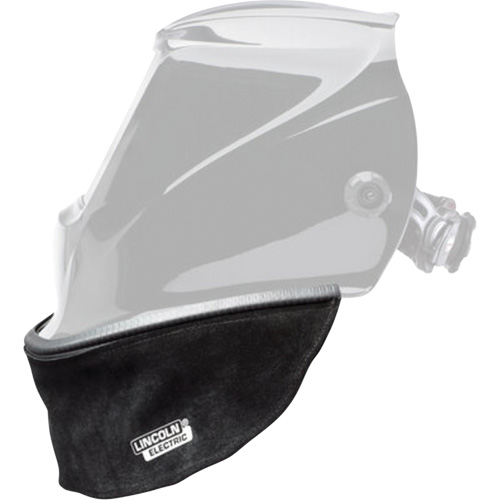 Bavette en cuir refendu pour casque avec joint &agrave; ajustement serr&eacute;, Noir Pronet Distribution