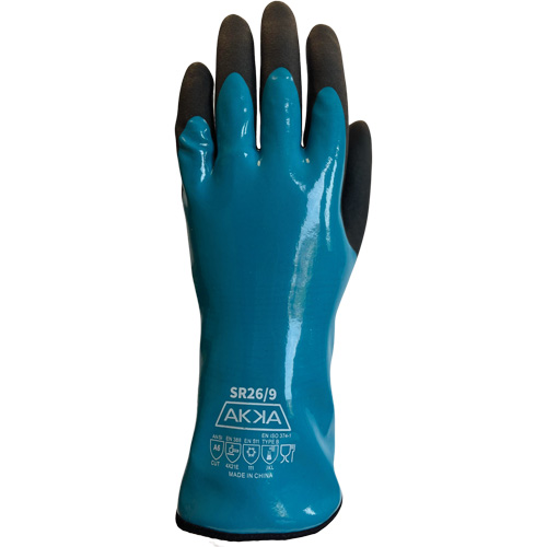 Gants alimentaires de protection contre les produits chimiques, le froid et la coupe, Taille 7, 12" lo, PVC, Doublure en Nylon Pronet Distribution
