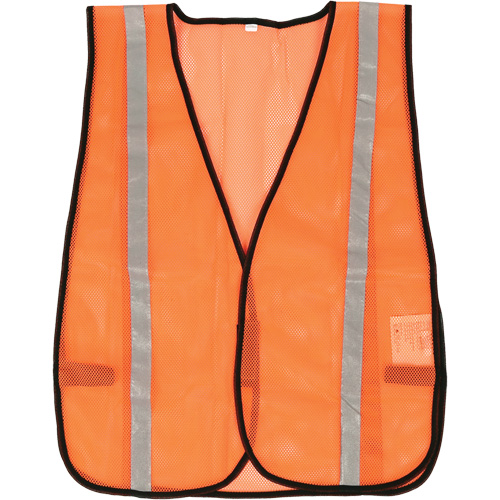 Compact Mesh Safety Vest, High Visibility Orange, Polyester Pronet Distribution