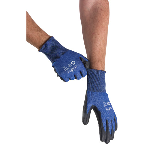 Gants &eacute;lastiques &eacute;cologiques r&eacute;sistants &agrave; la coupe, Taille 10, Calibre 18, Rev&ecirc;tement Polyur&eacute;thane, Enveloppe en Acier inoxydable/PEHP/rPET, ASTM ANSI niveau A5 Pronet Distribution