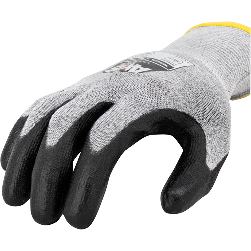 Gants de travail r&eacute;sistants &agrave; la coupe, compatibles avec &eacute;crans tactiles RWG566 AXIS, Taille 2T-Grand, Calibre 18, Rev&ecirc;tement Polyur&eacute;thane, Enveloppe en Acier inoxydable/PEHP, ASTM ANSI niveau A5/EN 388 niveau E Pronet Distribution