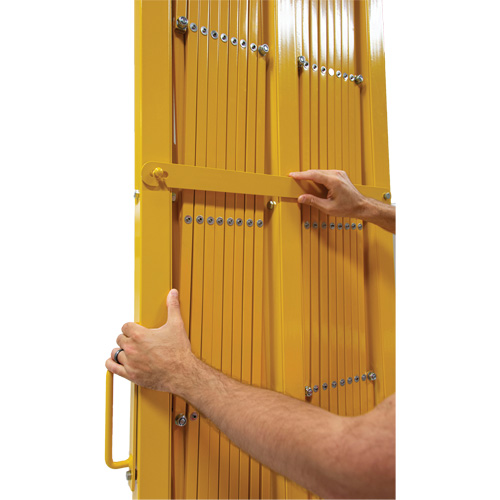 Expandable Barrier, 84" H x 20' L, Yellow Pronet Distribution