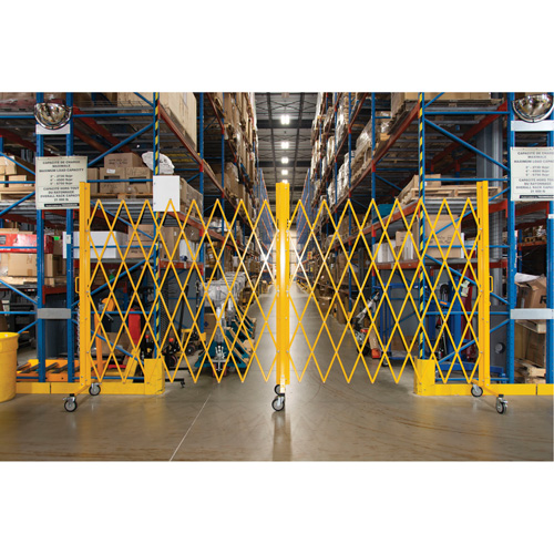 Expandable Barrier, 84" H x 20' L, Yellow Pronet Distribution