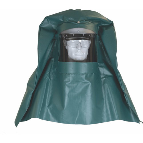 Chemical Splash Hood & Hard Cap with Chemical Resistant Face Shield Pronet Distribution