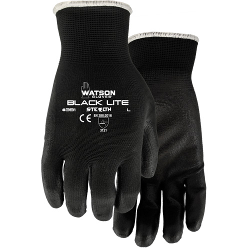 Gants 391 Stealth Black Lite, T-petit, R&ecirc;vetement Polyur&eacute;thane, Enveloppe en Polyester Pronet Distribution