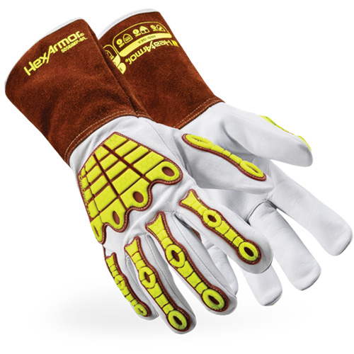 Gants de soudage 5056IMP HeatArmor, Cuir fleur de ch&egrave;vre, Taille 3T-Grand Pronet Distribution