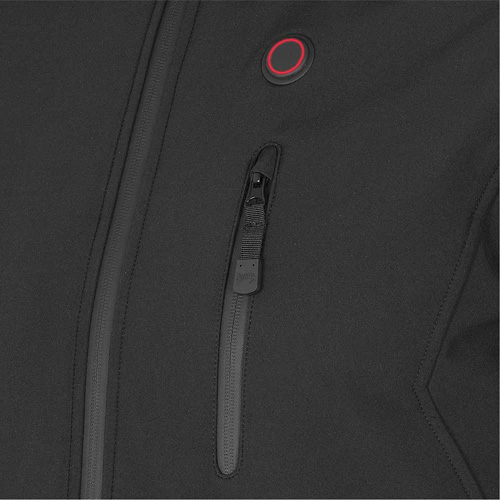 Veste chauffante Softshell, Hommes, Petit, Noir Pronet Distribution