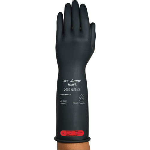 Gants &eacute;lectriques isol&eacute;s ultra l&eacute;gers ActivArmr RIG R014BUL, ASTM classe 0, Taille 10, 14" lo Pronet Distribution