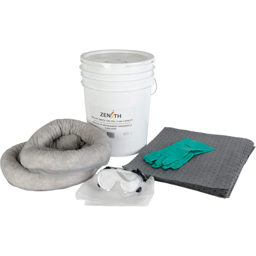 Trousse de d&eacute;versement de premi&egrave;re qualit&eacute; pour camion, Universel, Seau, Absorbance de 5 gal. US Pronet Distribution