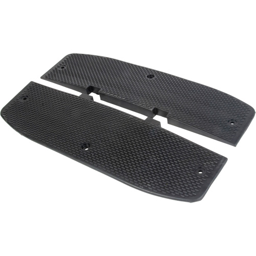 Speed Hump End Caps, Rubber, 2' L x 16" W x 1-1/4" H Pronet Distribution