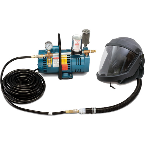 1-Worker DEFENDER Supplied Air Shield & Helmet System Pronet Distribution