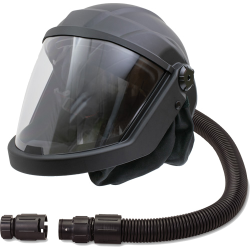 DEFENDER Supplied Air Respirator Shield & Helmet with No Flow Valve, Universal, Facepiece Pronet Distribution