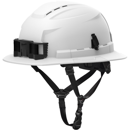 BOLT Full Brim Safety Helmet, Meets CSA Type 2, Ratchet Suspension, Vented Pronet Distribution