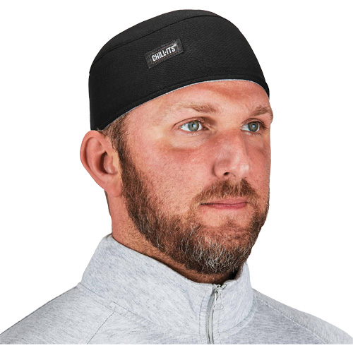 Chill-Its 6630 High-Performance Skull Cap with Terry Cloth Sweatband, Black Pronet Distribution
