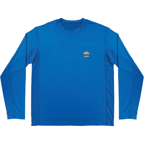 Chill-Its 6689 Cooling Long Sleeve Sun Shirt with UV Protection, Blue, Small Pronet Distribution