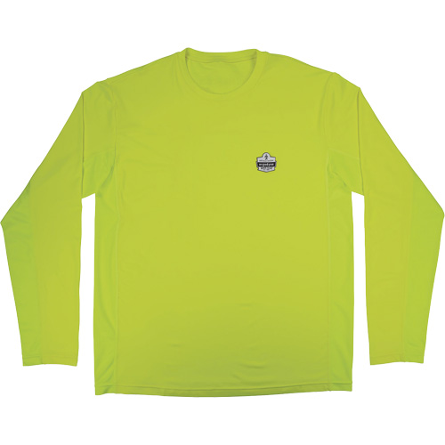 Chill-Its 6689 Cooling Long Sleeve Sun Shirt with UV Protection, High-Visibility Lime-Yellow, Small Pronet Distribution
