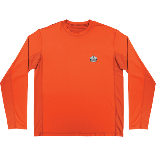 Chill-Its 6689 Cooling Long Sleeve Sun Shirt with UV Protection, Orange, Small Pronet Distribution