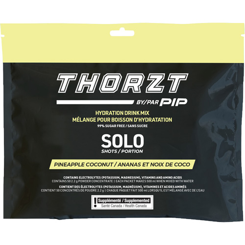 THORZT Sugar-Free Solo Shot Hydration Drink Mix, Single Serve, Pineapple-Coconut Pronet Distribution