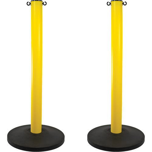 Industrial Stanchion, 37" High, Yellow Pronet Distribution