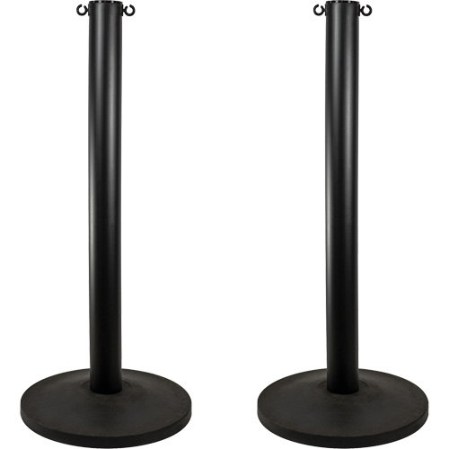 Industrial Stanchion, 37" High, Black Pronet Distribution