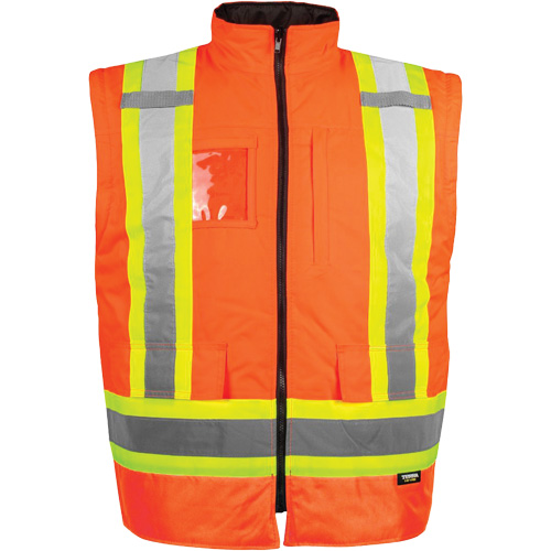 Manteau haute visibilit&eacute; 7-en-1, Polyester, Orange haute visibilit&eacute;, 5T-Grand Pronet Distribution