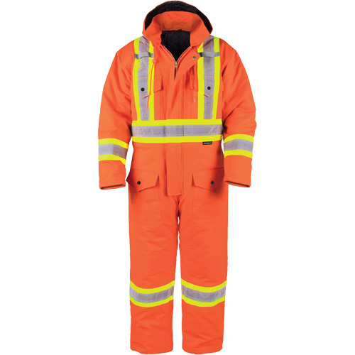 High-Visibility Lined Canvas Overalls, Small, High Visibility Orange Pronet Distribution