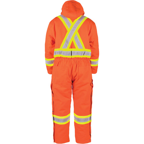 High-Visibility Lined Canvas Overalls, Small, High Visibility Orange Pronet Distribution