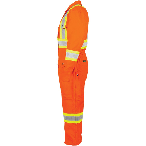High-Visibility Lined Canvas Overalls, Small, High Visibility Orange Pronet Distribution