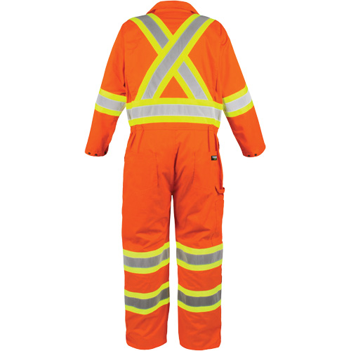 Combinaison non doubl&eacute;e haute visibilit&eacute;, Grand, Orange haute visibilit&eacute; Pronet Distribution