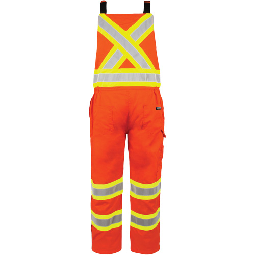 Salopette non doubl&eacute;e haute visibilit&eacute;, 4T-Grand, Orange haute visibilit&eacute; Pronet Distribution