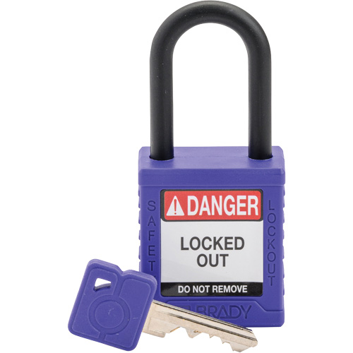 Cadenas de s&eacute;curit&eacute; Velocity, Cadenas de s&eacute;curit&eacute;, Cl&eacute;s diff&eacute;rentes, Nylon, Largeur de 1-1/2" Pronet Distribution