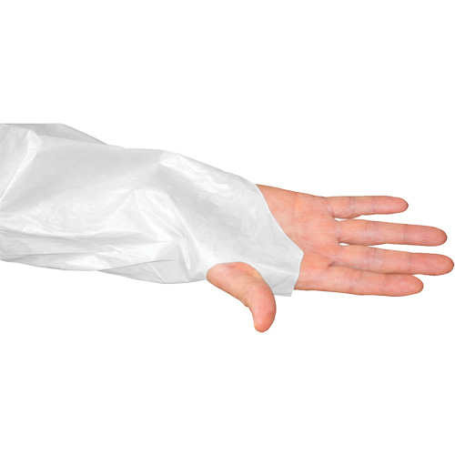 CoverMe Gown with Thumbholes, One Size, White, Polyethylene Pronet Distribution