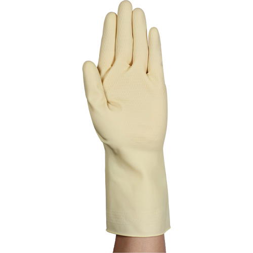 AlphaTec&reg; 87-137 Lightweight Natural Gloves, Size 7, 11.8" L, Rubber Latex, 16-mil Pronet Distribution
