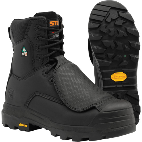 Bottes de travail Vulcan avec protecteur m&eacute;tatarsien &agrave; l'ext&eacute;rieur, Cuir, Taille 6, Imperm&eacute;able Pronet Distribution