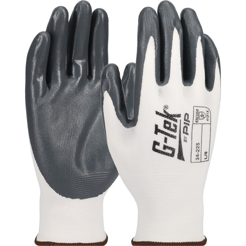 Gants en tricot sans couture G-Tek &eacute;conomiques, T-petit, R&ecirc;vetement Nitrile, Calibre 13, Enveloppe en Nylon Pronet Distribution