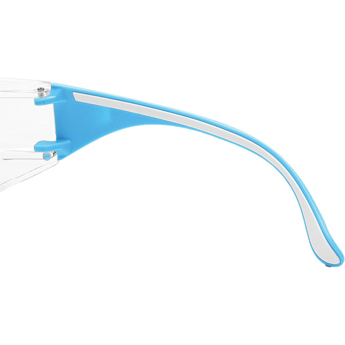 Adapt Lite Blue/White Safety Glasses, Clear Lens, Anti-Fog/Anti-Scratch, ANSI Z87+/Meets/Exceeds CSA Z94.3 Pronet Distribution