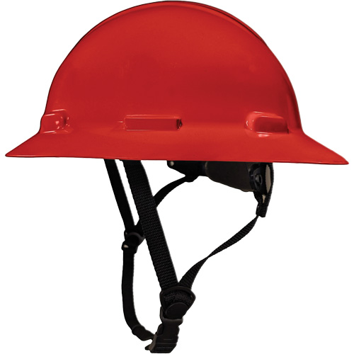 LIDGUARD&reg; Full Brim Hardhat with Chinstrap, Meets CSA Type 1, Ratchet Suspension, Vented Pronet Distribution