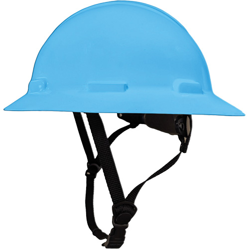 LIDGUARD&reg; Full Brim Hardhat with Chinstrap, Meets CSA Type 1, Ratchet Suspension, Vented Pronet Distribution