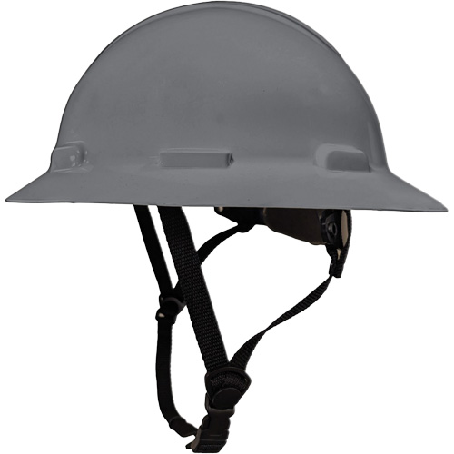 LIDGUARD&reg; Full Brim Hardhat with Chinstrap, Meets CSA Type 2, Ratchet Suspension, Vented Pronet Distribution