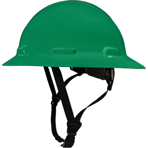 LIDGUARD&reg; Full Brim Hardhat with Chinstrap, Meets CSA Type 1, Ratchet Suspension, Vented Pronet Distribution