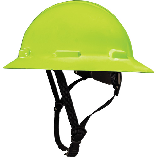 LIDGUARD&reg; Full Brim Hardhat with Chinstrap, Meets CSA Type 2, Ratchet Suspension, Vented Pronet Distribution