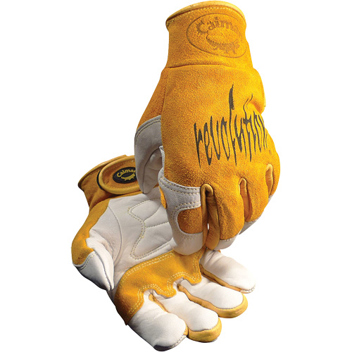 Caiman&reg; Premium TIG/MIG Welder's Gloves with Hook & Loop Closure, Split Cowhide, Size Medium Pronet Distribution